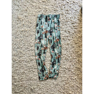 Boys Tiny Roots Bamboo Pajama Bottoms 10 Green Brown Forest Animals